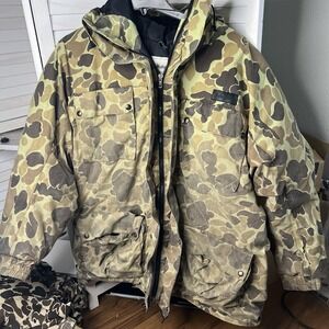 Vtg Gander Mountain Climate+ Performance Rainwear Hooded Duck Jacket M-XXXL READ